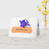 verband met de myrtle flower kaart (Gele Bloem)