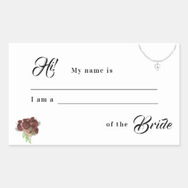 Verband met de Sticker van het bruidshuwelijk