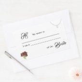 Verband met de Sticker van het bruidshuwelijk (Envelop)