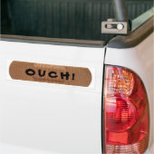 Verband met OUCH! Bumpersticker (Op Truck)