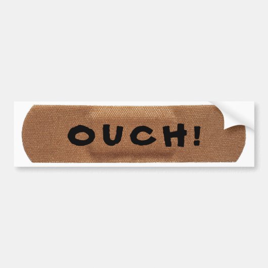 Verband met OUCH! Bumpersticker (Voorkant)