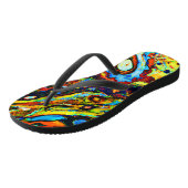 Verbazingwekkend abstract patroon teenslippers (Schuin)