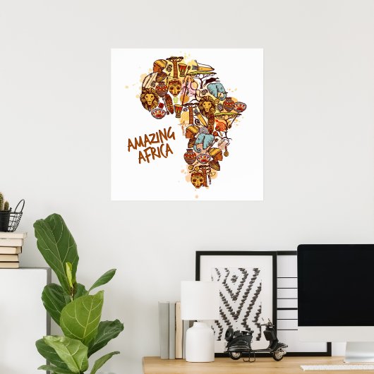 Verbazingwekkend Afrika Poster (Thuiskantoor)