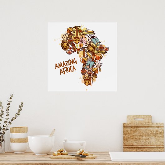 Verbazingwekkend Afrika Poster (Keuken)