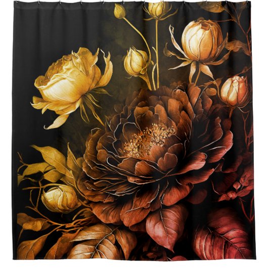Verbazingwekkend arrangement Roest Accent  Flowers Douchegordijn (Voorkant)