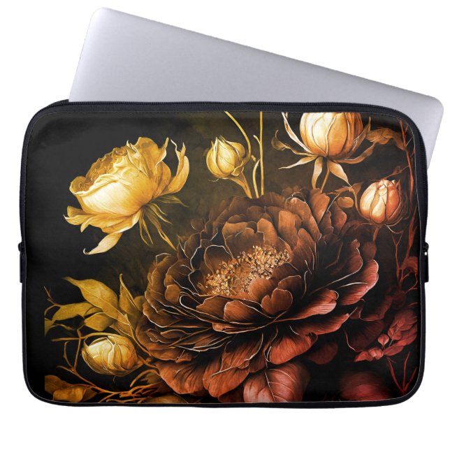 Verbazingwekkend arrangement Roest Accent  Flowers Laptop Sleeve (Voorkant)