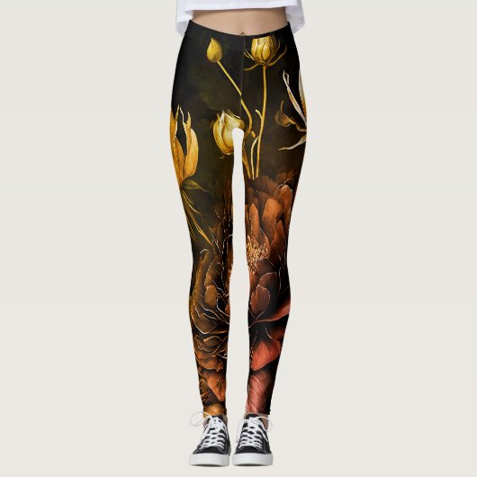 Verbazingwekkend arrangement Roest Accent  Flowers Leggings (Voorkant)