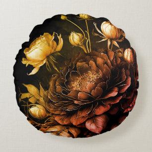 Verbazingwekkend arrangement Roest Accent Flowers Rond Kussen