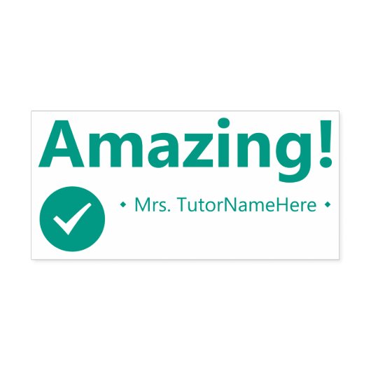 "Verbazingwekkend!" Bevestiging Rubberstempel Zelfinktende Stempel (Design)