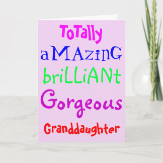 Verbazingwekkend briljant prachtig - gepersonalise kaart