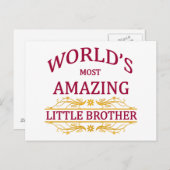 Verbazingwekkend broertje briefkaart (Voorkant / Achterkant)