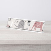 verbazingwekkend bureau naambordje (Voorkant)