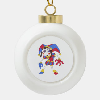 Verbazingwekkend Circus Sneeuwvlok ingelijst Ornam Keramische Bal Ornament
