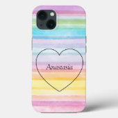 Verbazingwekkend, cool, regenbooghart Case-Mate iPhone case (Achterkant)