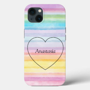 Verbazingwekkend, cool, regenbooghart Case-Mate iPhone case