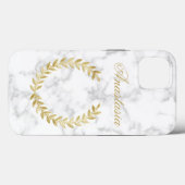 Verbazingwekkend, cool, witte marmer jouw naam Case-Mate iPhone case (Achterkant (horizontaal))
