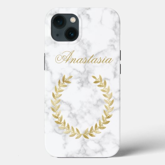 Verbazingwekkend, cool, witte marmer jouw naam Case-Mate iPhone case (Achterkant)