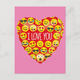 Verbazingwekkend dat ik van je hou Emoji Gift Briefkaart
