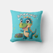 Verbazingwekkend, dinosaurus kussen (Voorkant)
