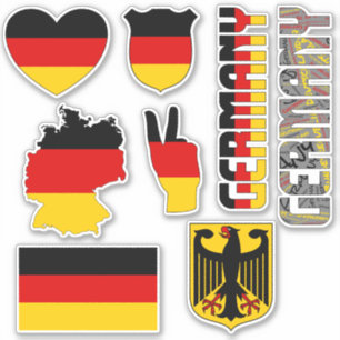 Verbazingwekkend Duitsland vormt nationale symbole Sticker
