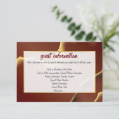 Verbazingwekkend Fab bruiloft Inky Earthtone Red A Kaart (Staand voorkant)