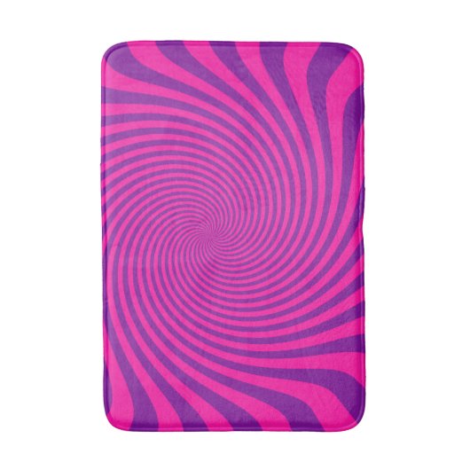 Verbazingwekkend Fuchsia Swirl Design Pas dit aan Badmat (Voorkant Verticaal)