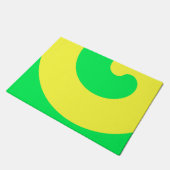 Verbazingwekkend geel en groen zwemmen deurmat (Schuin)