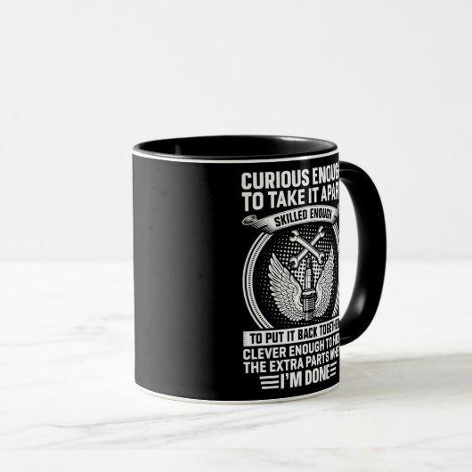 Verbazingwekkend genoeg om het uit elkaar te halen mok (Voorkant rechts)