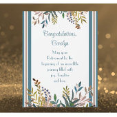 Verbazingwekkend geschenk! Aangepaste aftredingspl Fotoplaat