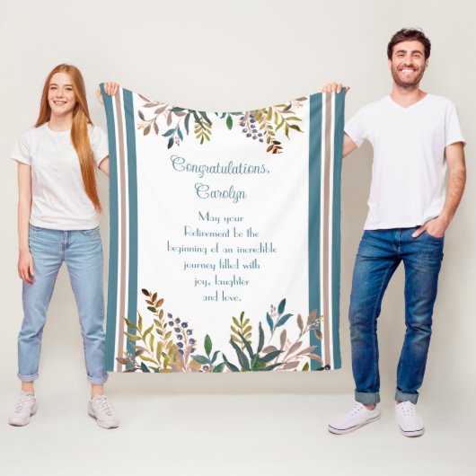 Verbazingwekkend geschenk! Aangepaste pensioendeke Fleece Deken (In situ)