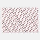 Verbazingwekkend groot zusje - Kettige katten rode Inpakpapier Vel (Voorkant 3)