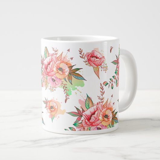 verbazingwekkend grote koffiekop (Voorkant rechts)