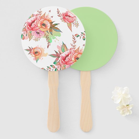 verbazingwekkend handwaaier (Voorkant en achterkant)