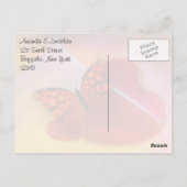 Verbazingwekkend hart en vlinder Hartelijk dank Briefkaart (Achterkant)