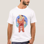 Verbazingwekkend hond cartoon karakter t-shirt (Voorkant)