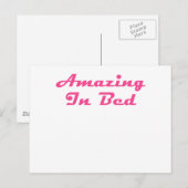 Verbazingwekkend in bed briefkaart (Voorkant / Achterkant)