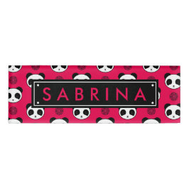 Verbazingwekkend Kawaii Panda Mandala patroon Naambadge