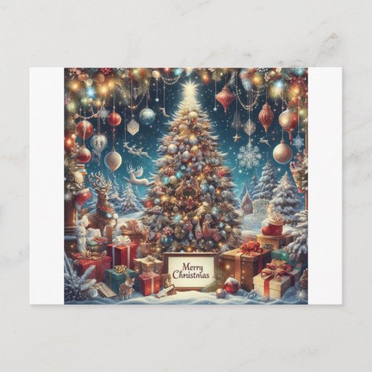 Verbazingwekkend Kerstmis Uitnodiging Briefkaart (Voorkant)