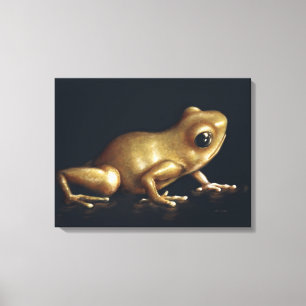 Verbazingwekkend kikkerschilder canvas afdruk