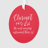 Verbazingwekkend klarinet ornament (voorkant)