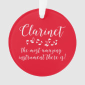 Verbazingwekkend klarinet ornament (voorkant)