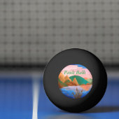 verbazingwekkend kleurrijk abstract landschap pingpongbal (Net)