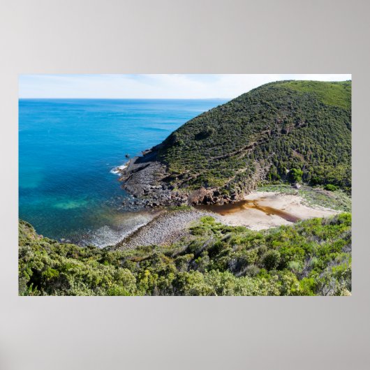 Verbazingwekkend kustpanorama poster (Voorkant)