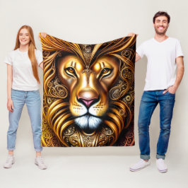 Verbazingwekkend mooie Golden Lion Fleece Deken