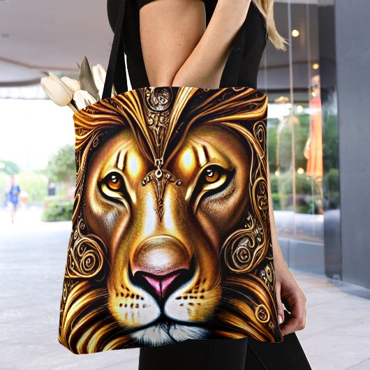 Verbazingwekkend mooie Golden Lion Tote Bag