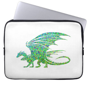 Verbazingwekkend Mozaïek Groene Draak Laptop Sleeve