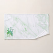 Verbazingwekkend mozaïek groene draak persoonlijk bad handdoek (Handdoek)