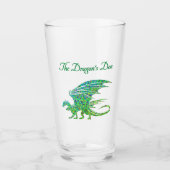 Verbazingwekkend mozaïek groene draak persoonlijk glas (Voorkant)