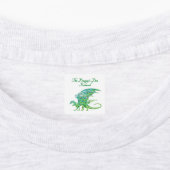 Verbazingwekkend mozaïek groene draak persoonlijk labels (Aangebracht)