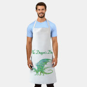 Verbazingwekkend mozaïek groene draak persoonlijk schort (Gedragen)